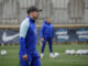 Simeone, durante el entrenamiento del equipo este viernes en la Ciudad Deportiva de Majadahonda. EFE/Atlético de Madrid.