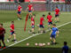 Los jugadores de Osasuna durante el entrenamiento previo a la final de la Copa del Rey. EFE/Julio Muñoz