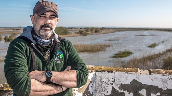 Imagen de archivo de Carlos Dávila, coordinador de SEO/BirdLife en Doñana. EFE/ Alfredo Martínez
