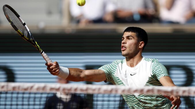 Carlos Alcaraz. EFE/EPA/YOAN VALAT
