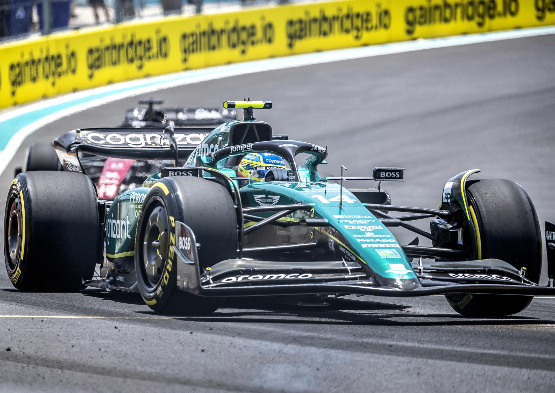 El piloto español de Fórmula 1 Fernando Alonso del equipo Aston Martin. EFE/CRISTOBAL HERRERA-ULASHKEVICH
