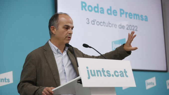 Imagen de archivo del secretario general de JxCat, Jordi Turull. EFE/Toni Albir
