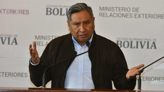 Fotografía de archivo del canciller de Bolivia, Rogelio Mayta. EFE/ Javier Mamani
