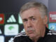 El entrenador del Real Madrid, Carlo Ancelotti, da una rueda de prensa tras dirigir un entrenamiento del equipo en Valdebebas para preparar su partido de la 37ª jornada de LaLiga Santander contra el Sevilla. EFE/ J.J. Guillén