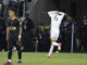 Riqui Puig del Los Ángeles Galaxy celebra tras anotar contra el LAFC, durante un partido por la Copa EE.UU. en el estadio Bank of California en Los Ángeles, California (Estados Unidos). EFE/ARMANDO ARORIZO