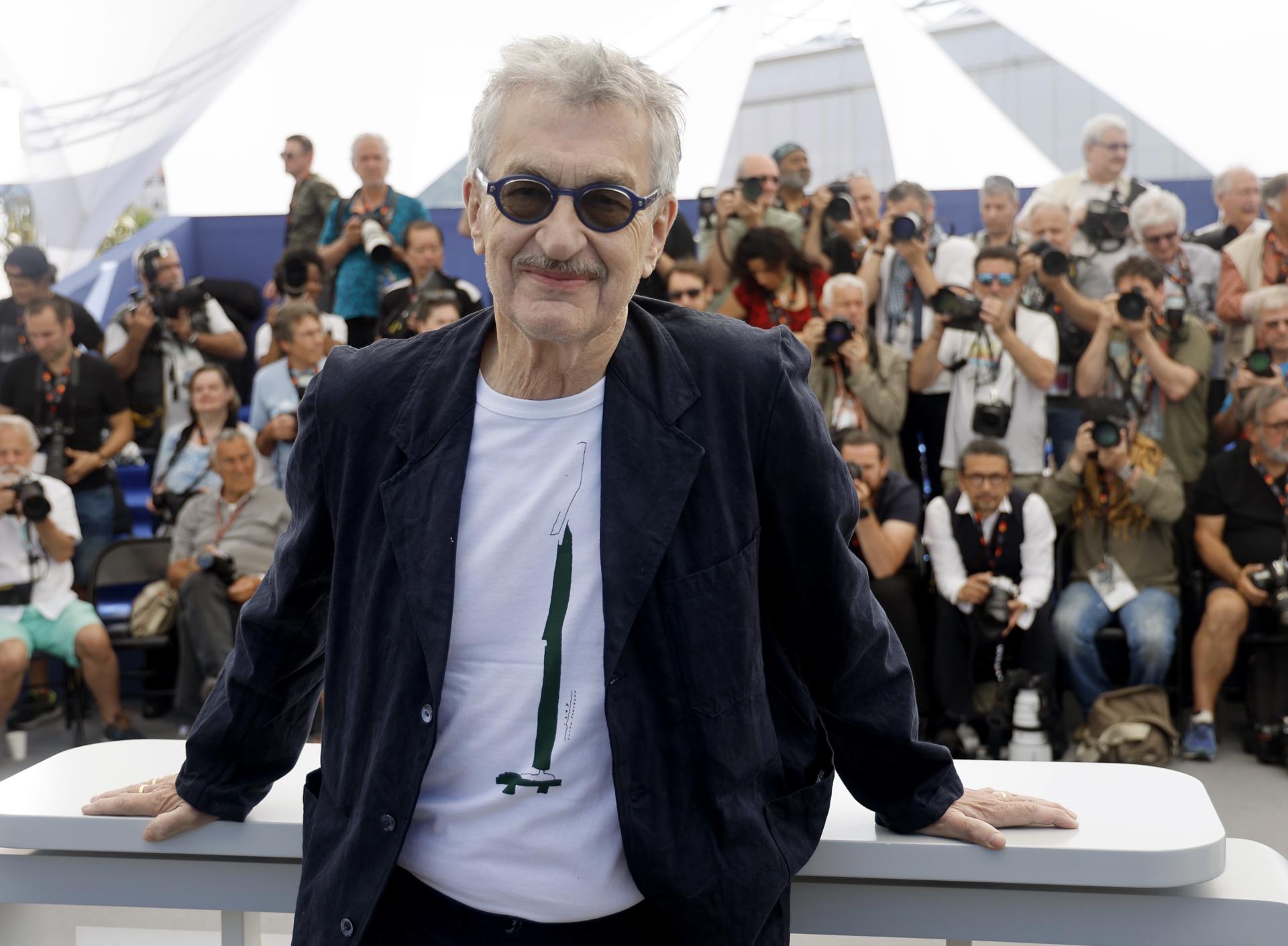 El director Wim Wenders durante photocall de 'Perfect Days' en Cannes. EFE/EPA/GUILLAUME HORCAJUELO
