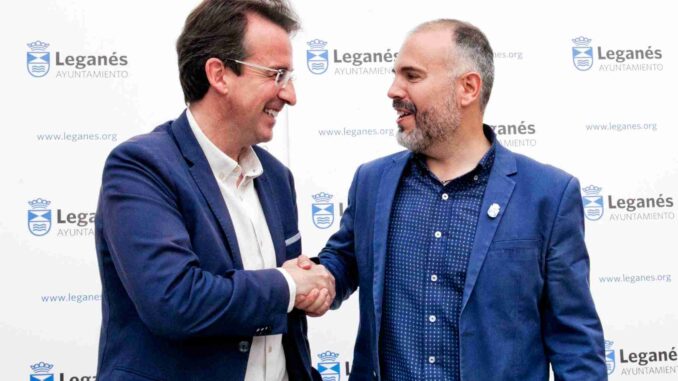 Miguel Ángel Recuenco (PP Leganés) y Carlos Delgado (ULEG) llegan a un acuerdo para gobernar Leganés