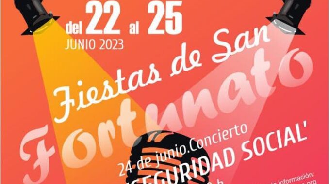 Cartel de las Fiestas de San Fortunato