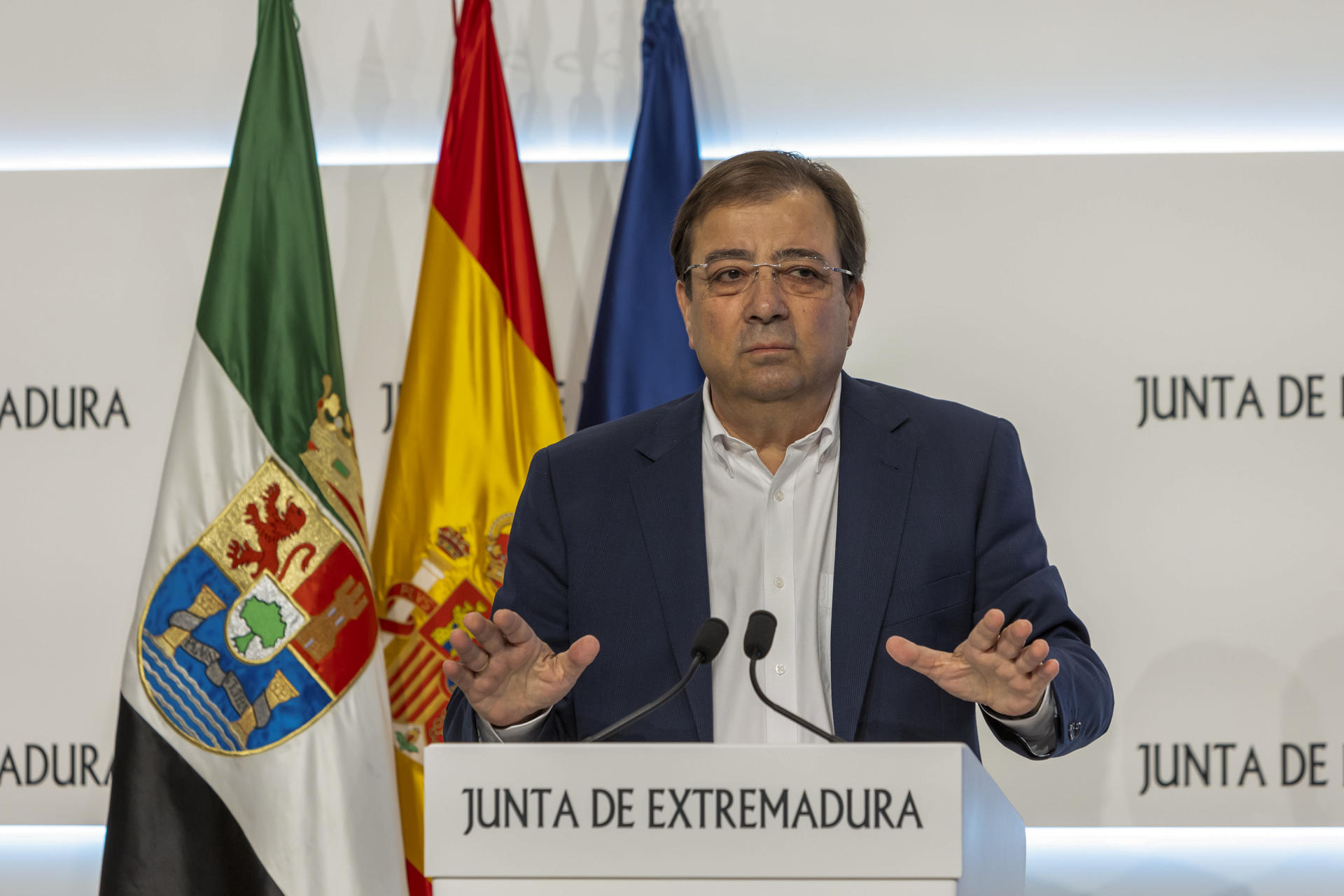 Imagen de archivo del presidente en funciones de la Junta de Extremadura, Guillermo Fernández Vara. EFE/ Jero Morales
