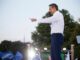 Thessaloniki (Greece), 21/06/2023.- Leader of New Democracy party Kyriakos Mitsotakis speaks to supporters during a pre-election rally in Thessaloniki, Greece, 21 June 2023. Greece will hold parliamentary elections on 25 June. (Elecciones, Grecia, Salónica) EFE/EPA/ACHILLEAS CHIRAS