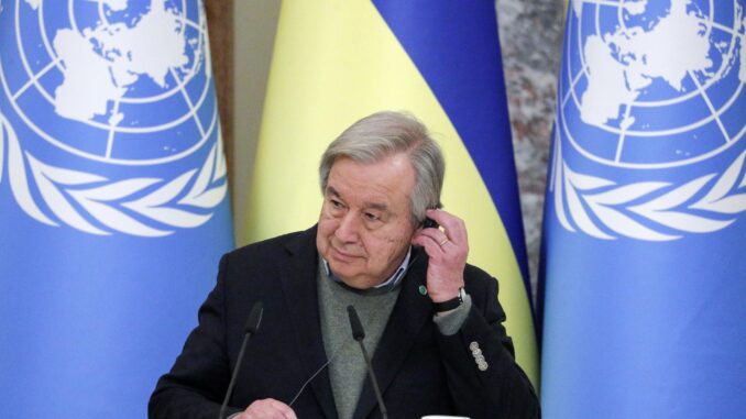 Fotografía de archivo del secretario general de la ONU, António Guterres. EFE/EPA/SERGEY DOLZHENKO
