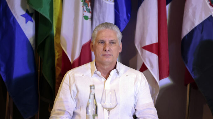 El presidente de Cuba, Miguel Diaz-Canel, en una fotografía de archivo. EFE/Ernesto Mastrascusa
