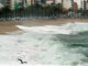 La playa de Lloret de Mar (Girona) azotada por el temporal de levante. EFE/ Robin Townsend