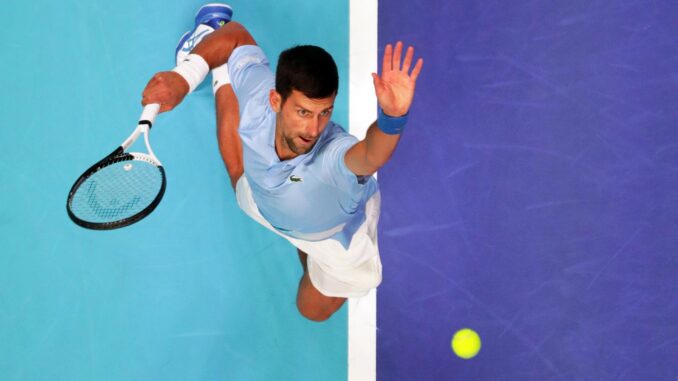 El tenista serbio Novak Djokovic. EFE/EPA/ABIR SULTAN
