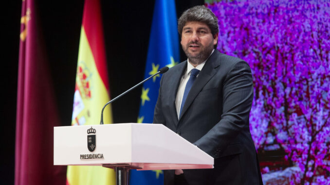 El presidente de la Comunidad de Murcia Fernando López Miras en una imagen de archivo. EFE/Marcial Guillén
