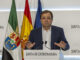El presidente en funciones de la Junta de Extremadura, Guillermo Fernández Vara, en rueda de prensa tras la reunión del Consejo de Gobierno, un día después de que se haya constituido la nueva Asamblea regional. EFE/ Jero Morales