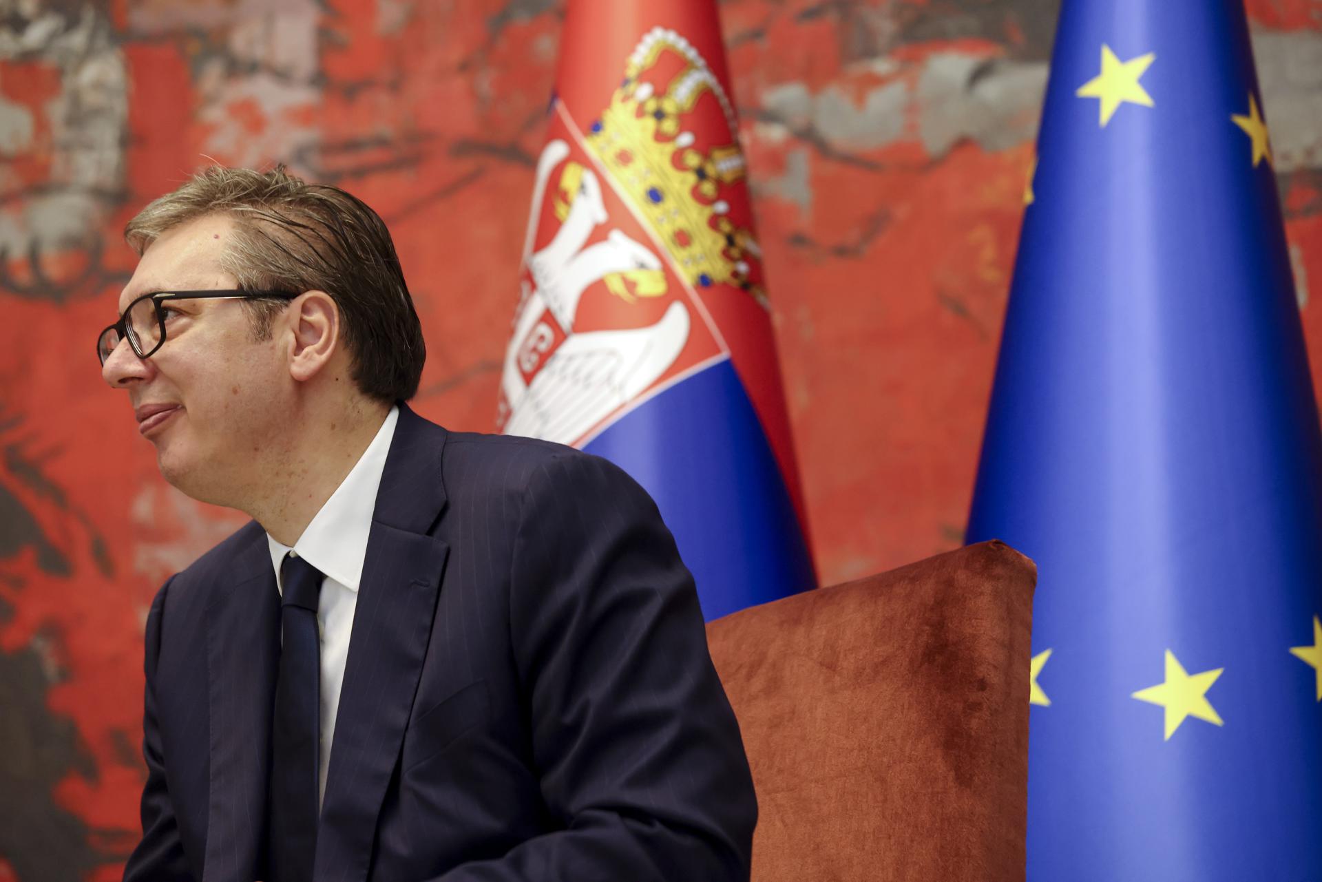 El presidente serbio, Aleksandar Vucic. EFE/EPA/ANDREJ CUKIC
