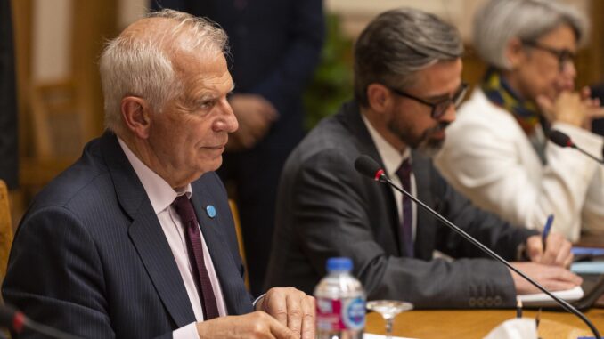 El alto representante de la UE para Asuntos Exteriores, Josep Borrell, durante su visita a Egipto. EFE/EPA/MOHAMED HOSSAM
