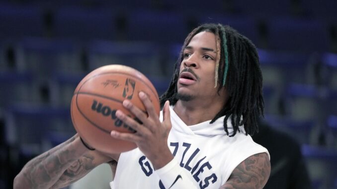 Fotografía de archivo de Ja Morant de los Memphis Grizzlies. EFE/Karen Pulfer Focht
