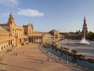 Los edificios de la Plaza de España de Sevilla, declarados como Bien de Interés Cultural