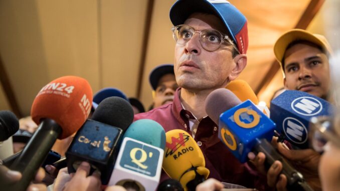 Fotografía de archivo de Henrique Capriles. EFE/ MIGUEL GUTIÉRREZ
