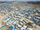 Vista aérea del campo de refugiados de Qah en mayo de 2022. EFE/EPA/YAHYA NEMAH