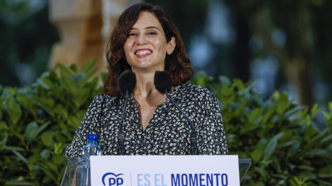 Imagen reciente de la presidenta de la Comunidad de Madrid, Isabel Díaz Ayuso. EFE/ Juanjo Martin
