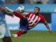 El delantero neerlandés del Atlético de Madrid Memphis Depay remata durante un partido amistoso ante el Manchester City en Seúl. EFE/JEON HEON-KYUN