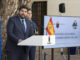 El presidente en funciones del gobierno de Murcia Fernando López Miras este lunes en el Palacio de San Esteban. EFE/Marcial Guillén