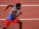 Fotografía de archivo del colombiano Anthony Zambrano en la final de 400m masculino durante los Juegos Olímpicos 2020, el 5 de agosto de 2021, en el Estadio Olímpico de Tokio (Japón). EFE/ Alberto Estévez