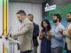 El presidente de Vox, Santiago Abascal, comparece ante los medios de comunicación en su sede de Madrid tras conocerse los resultados de las elecciones celebradas hoy Domingo. EFE / Mariscal.