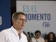 El presidente del Partido Popular y candidato a la Presidencia del Gobierno, Alberto Núñez Feijóo, participa en un acto de campaña este martes. EFE/ Román Ríos