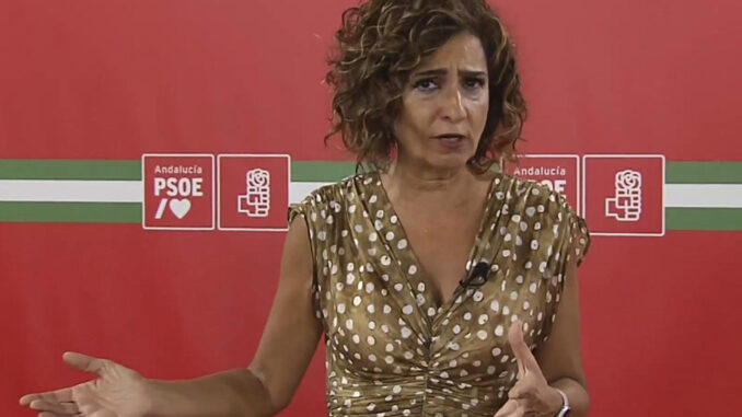 La vicesecretaria general del PSOE y ministra de Hacienda en funciones, María Jesús Montero. EFE/PSOE  *****SOLO USO EDITORIAL/SOLO DISPONIBLE PARA ILUSTRAR LA NOTICIA QUE ACOMPAÑA (CRÉDITO OBLIGATORIO) *****
