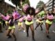 Grupo de danza en el carnaval londinense de Notting Hill, considerado el mayor festival callejero de Europa (Reino Unido, Londres) EFE/EPA/TOLGA AKMEN