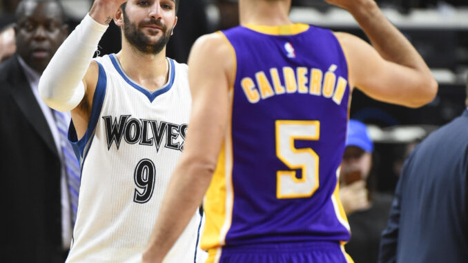 Ricky Rubio y José Calderón en una foto de archivo. EFE/CRAIG LASSIG
