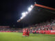 Los jugadores del Girona celebran tras marcar al Getafe,en el estadio municipal de Montilivi en una foto del año pasado de David Borrat. EFe