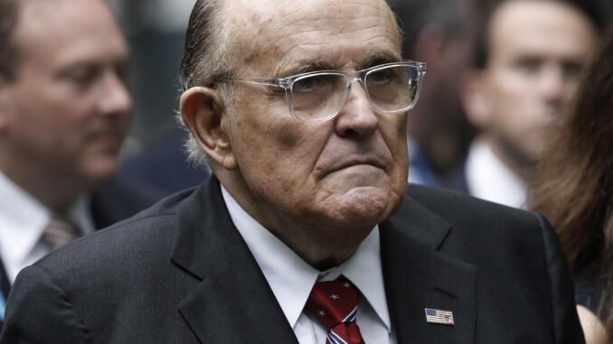 Imagen de archivo del exalcalde neoyorquino Rudy Giuliani. EFE/EPA/Peter Foley
