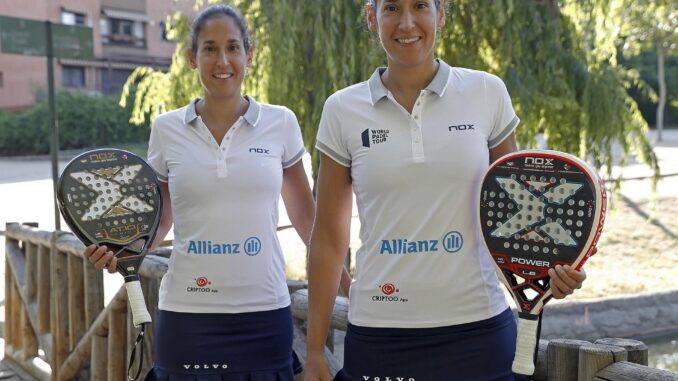 Las hermanas Sánchez Alayeto, Majo y Mapi, exnúmeros 1 de la clasificación del World Padel Tour, anuncian su retirada.. EFE/J.J. Guillen
