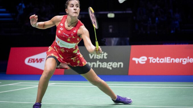 La española Carolina Marin en Copenhague, Dinamarca. EFE/EPA/Mads Claus Rasmussen
