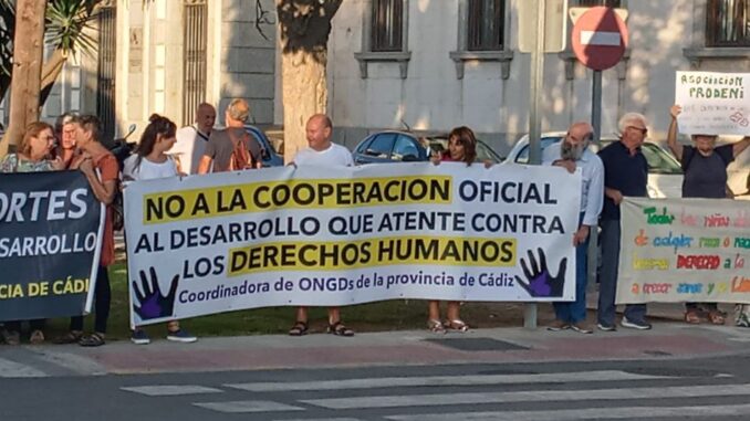 Protestas por la política migratoria europea en Cádiz