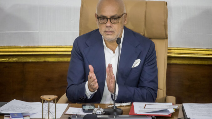 Jorge Rodríguez, presidente de la Asamblea Nacional de Venezuela, en una fotografía de archivo. EFE/Miguel Gutiérrez
