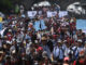 Decenas de personas protestan para exigir la renuncia de la fiscal general, Consuelo Porras, hoy, en Ciudad de Guatemala (Guatemala). EFE/ Edwin Bercian