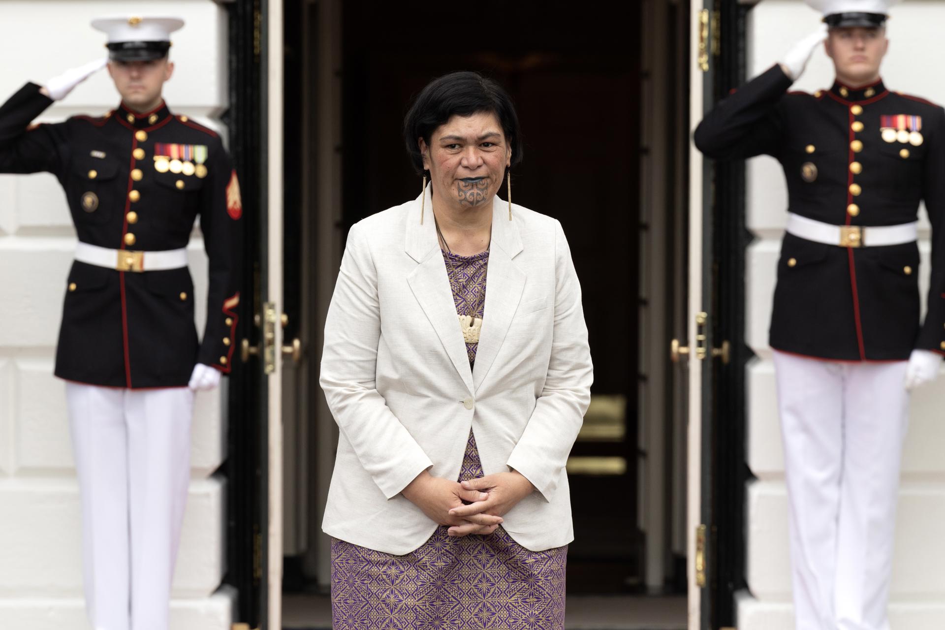 New Zealand Minister of Foreign Affairs Nanaia Mahuta poses for a picture after arriving for the US-Pacific Islands Forum (PIF) summit at the South Lawn of the White House in Washington, DC, USA, 25 September 2023. EFE/EPA/MICHAEL REYNOLDS
