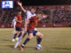 JAÉN, 11/09/2023.- El centrocampista de la selección española sub-21 Pablo Barrios (d) lucha con Ben Doak, de la selección de Escocia sub-21, durante el partido correspondiente a la fase de clasificación para el Europeo de Eslovaquia de 2025 que se juega hoy lunes en Jaén. EFE/Carlos Cid