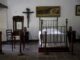 Fotografía de archivo del 6 de febrero de 2020, donde se observa la cama donde murió el poeta nicaragüense Rubén Darío en la casa archivo que lleva su nombre, en Managua (Nicaragua). EFE/Jorge Torres