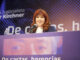 Fotografía cedida por Vicepresidencia de Argentina, que muestra a la vicepresidenta Cristina Fernández durante un acto en Buenos Aires (Argentina). EFE/Vicepresidencia de Argentina