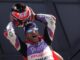 Jorge Martin de España y Prima Pramac Racing celebran la victoria del MotoGP de San Marino y Riviera di Rimini en el circuito Marco Simoncelli, Misano Adriatico, Italia. EFE/EPA/DANILO DI GIOVANNI