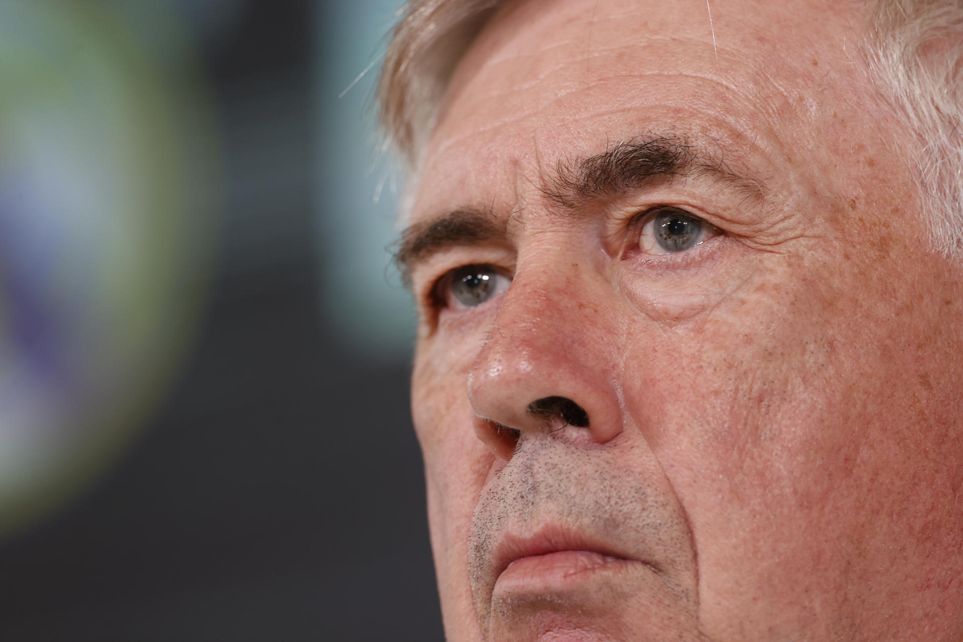 El entrenador italiano del Real Madrid, Carlo Ancelotti durante la rueda de prensa tras el entrenamiento del equipo en Valdebebas (Madrid) previo a su partido de LaLiga ante la UD Las Palmas. EFE/ Javier Lizón
