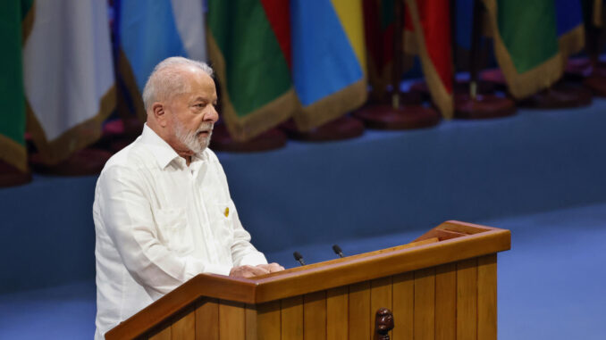 Fotografía de archivo del presidente de Brasil Luiz Ignácio Lula Da Silva. EFE/ Ernesto Mastrascusa
