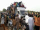 Imagen de archivo de una manifestación en Niamey para expresar el respaldo a la junta militar que gobierna Níger desde el golpe de Estado del pasado 26 de junio y exigir la retirada de las tropas francesas del país. EFE/Issa Ousseini